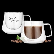 230ml Diamond Glass Coffee Cup