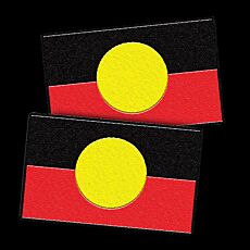 Australian Aboriginal Flag Patches