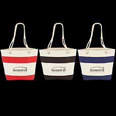 Capri Stripes Cotton Tote