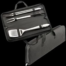 3 Piece Stainless Steel BBQ Set