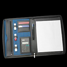 A4 Zippered Compendium with Calc