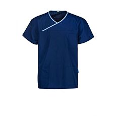 Reversible Unisex Scrub Top With Contrast Trim