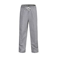 Unisex Chefs Check Elastic Drawstring Pants