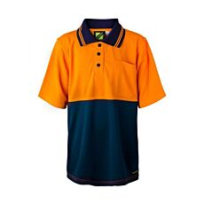 Kids Hi Vis Short Sleeve Micromesh Polo