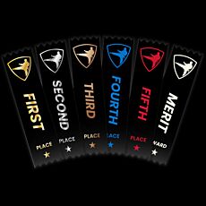 Martial Arts Ribbons Black