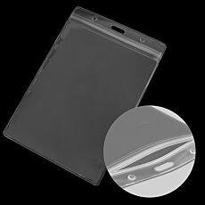 A6 Clear Portrait Zip Close ID Holders