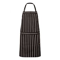 Cafe Stripe Apron Wth Pkt