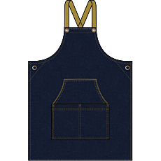 Full Bib Denim Apron With Pockets