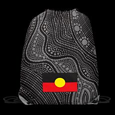 Aboriginal Flag Drawstring Backpacks