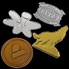 Die Struck (No Inkfill) Lapel Pins
