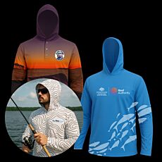 Dye Sublimated Hooded Fishing Shirts