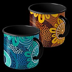 Metal Camping Mug "Healing Journey"