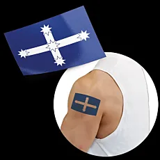 Eureka Flag Temporary Tattoos