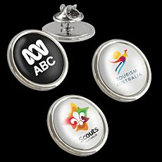 Round Express Lapel Pin