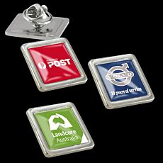 Square Express Lapel Pin