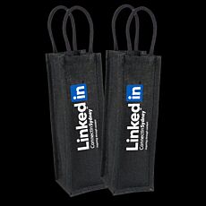 Jute Single Wine Bag