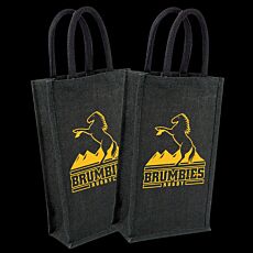 Jute Double Wine Bag