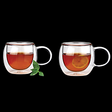 Athena Lexi Double Wall Glass w/Handle 