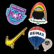Glitter Lapel Pins