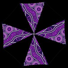 Custom NAIDOC Golf Umbrella