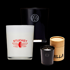 Glass Candle in Cylinder Box