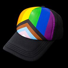 LGBTQ+ Pride Progress Flag  Trucker Cap