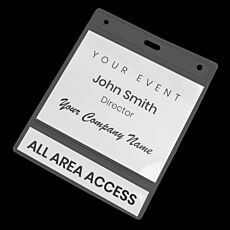 Clear Double Pocket ID Holder