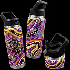 "Generations" 700ML Vacuum Sealed Drink Bottle with Straw Lid
