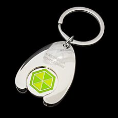 Trolley Coin Holder Keyring
