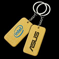 Small Rectangle Wooden Keyrings