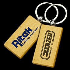 Large Rectangle Wooden Keyrings