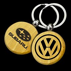 Circle Wooden Keyrings