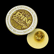 25mm Soft Enamel w/ Glitter Shiny Gold Base