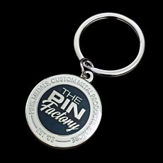 30mm Soft Enamel + Epoxy Shiny Silver Base Sample