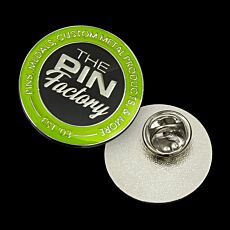 25mm Enamel + Epoxy Shiny Silver Base Sample