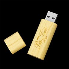 USB Eco Wood Rectangle