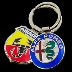 Imitation Cloisonné Keyrings