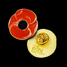 Red Poppy Lapel Pin Classic