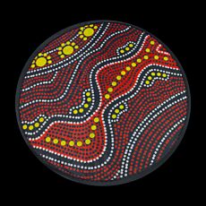 NAIDOC Folding Frisbee
