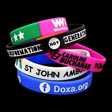 Debossed Ink Filled Wristbands