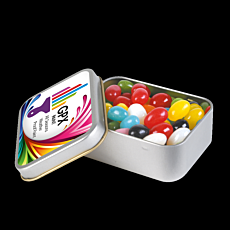 Jelly Beans Silver Tin