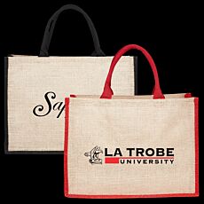 Coloured Jute Shopper Bag