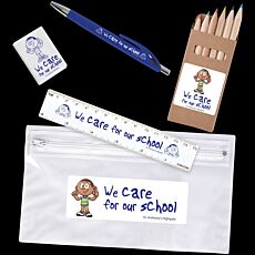 Stationery Set in PVC Pencil Case