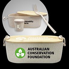 Handy Man Bamboo Lunch Box