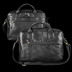 Pierre Cardin Leather Laptop Bag