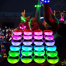 Light Up LED Silicone Wristbands