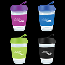 Vienna Glass Coffee Cup Flip Top