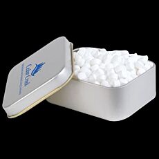 Peppermints in Silver Tin