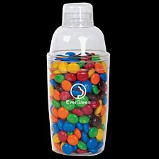M&M's in Acrylic Cocktail Shake