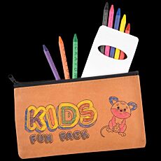 Kraft Pencil Case and Crayon Set